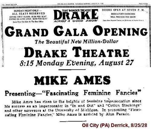 Download the full-sized image of Grand Gala Opening of Drake Theatre