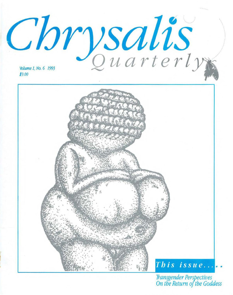 Download the full-sized PDF of Chrysalis Quarterly, Vol. 1 No. 6 (Fall, 1993)
