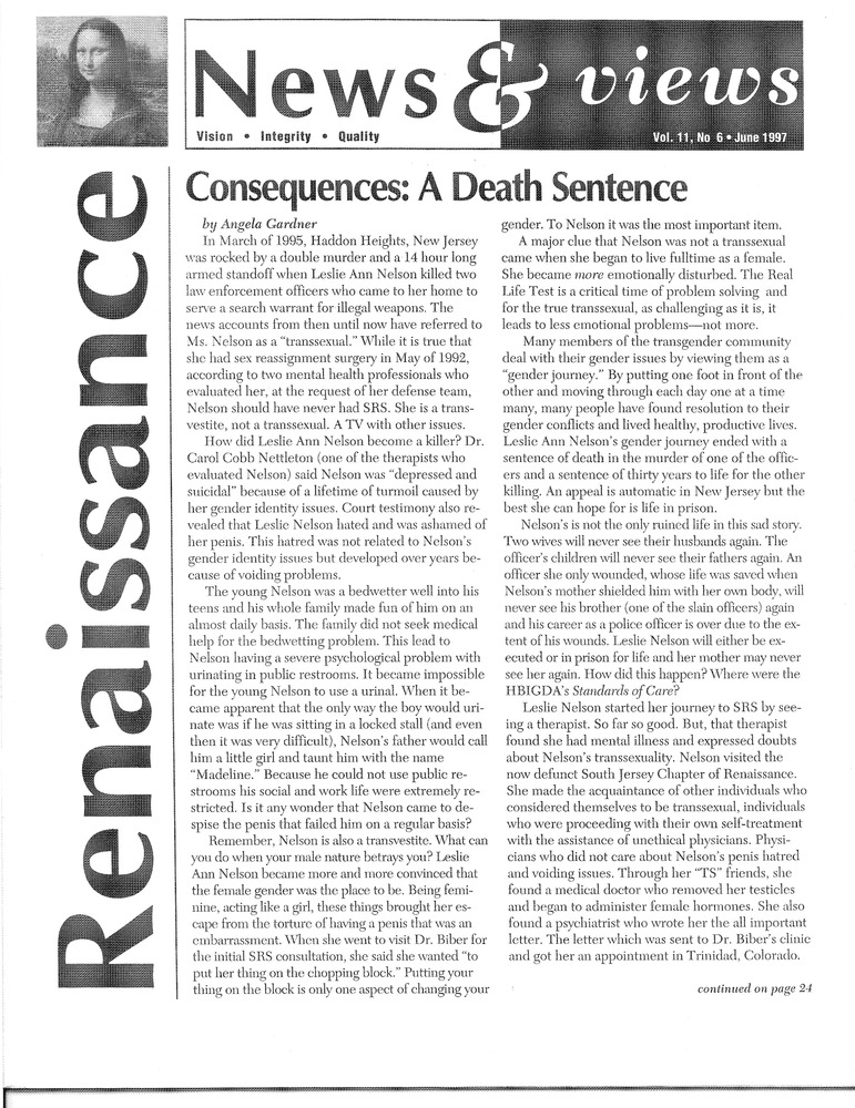 Download the full-sized PDF of Renaissance News & Views Vol. 11, No. 6 (June 1997)