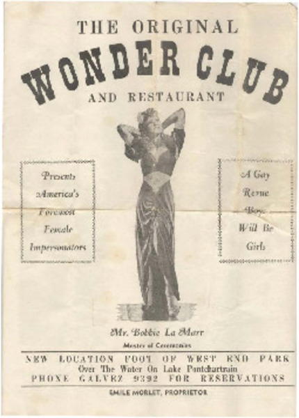 Download the full-sized image of The Original Wonder Club and Restaurant Presents America's Foremost Female Impersonators, A Gay Revue: Boys Will Be Girls