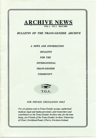 Download the full-sized PDF of Archive News Vol. 1 No. 1 (May, 1989)