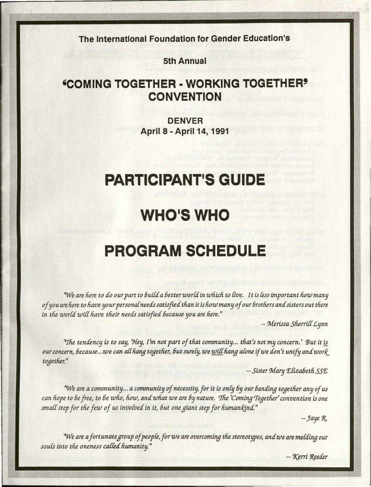 Download the full-sized PDF of Coming Together-Working Together Convention