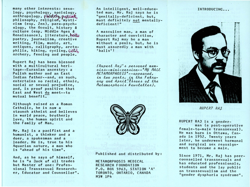 Download the full-sized PDF of Pamphlet Introducing Rupert Raj