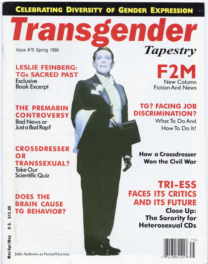 Download the full-sized PDF of Transgender Tapestry Issue 75 (Spring, 1996)