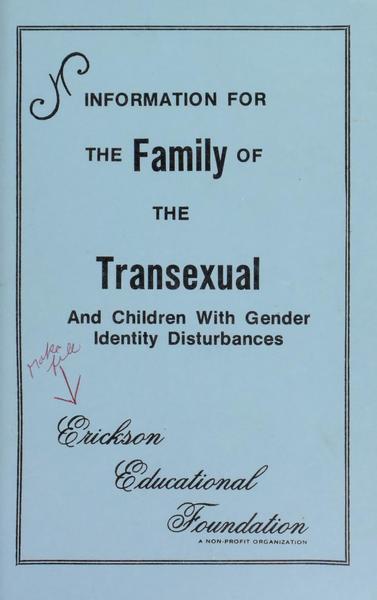Download the full-sized image of Information for the Family of the Transexual and Children with Gender Identity Disturbances