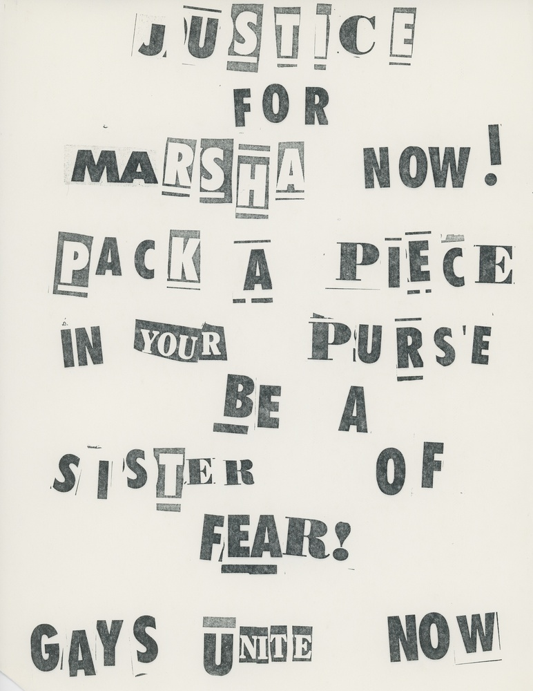 Download the full-sized image of "Justice for Marsha Now!" Collage Poster
