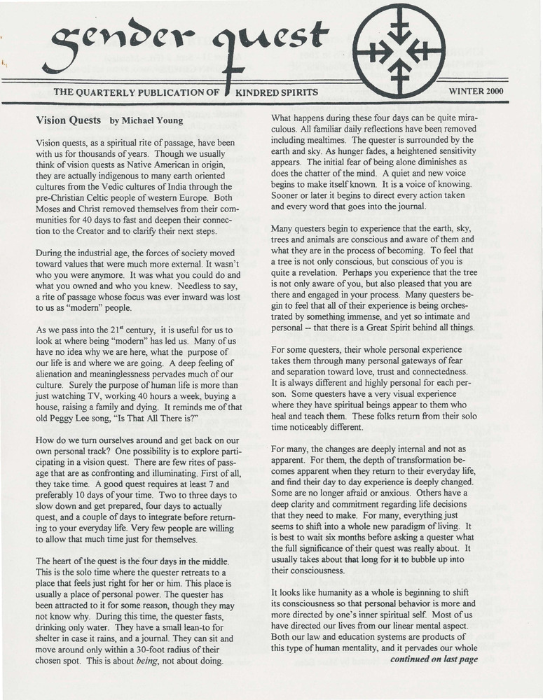 Download the full-sized PDF of Gender Quest (Winter 2000 No. 1)