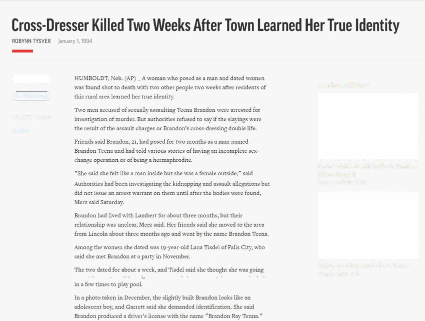 Download the full-sized PDF of Cross-Dresser Killed Two Weeks after Town [...]
