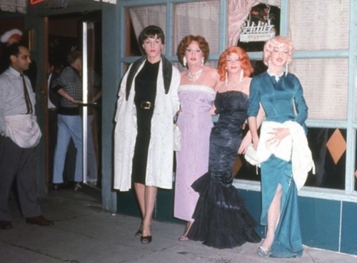 Download the full-sized image of Four Drag Queens Outside The Colony (1959)
