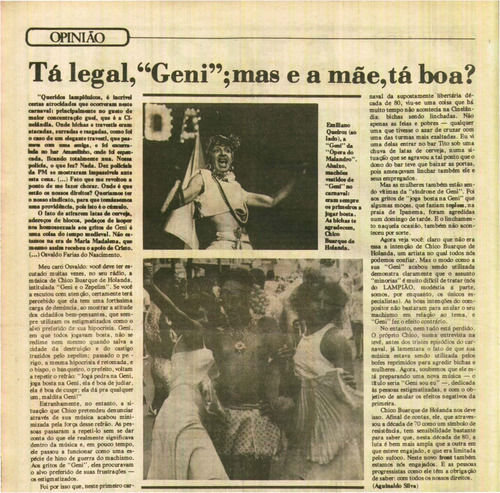 Download the full-sized image of Tá legal, "Geni", mas e a mãe, tá boa?