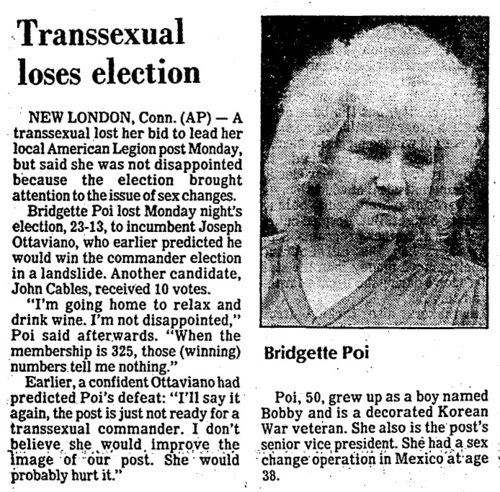 Download the full-sized image of Transsexual Loses Election