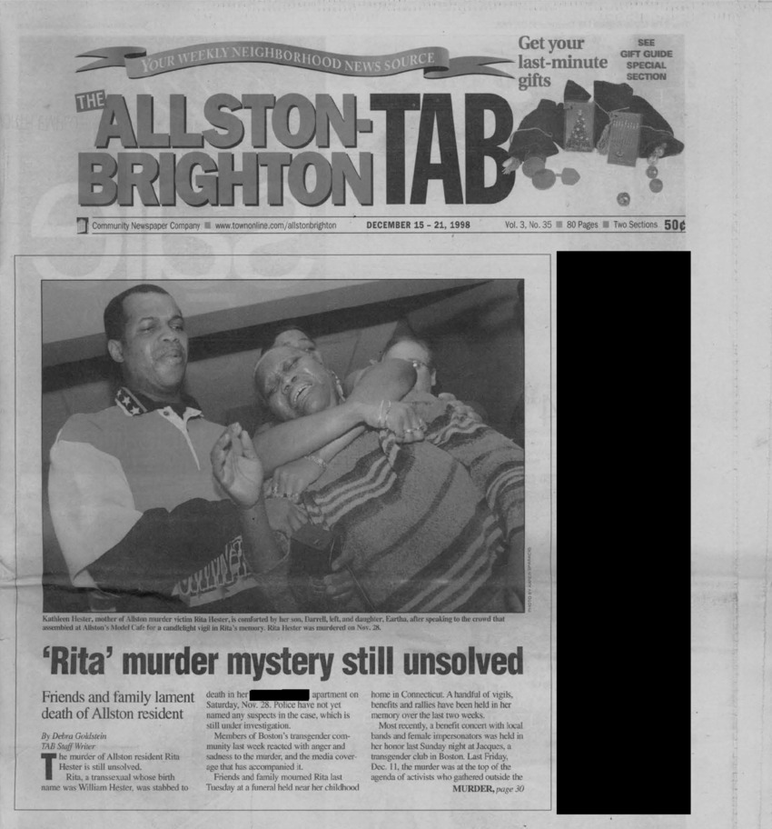 Download the full-sized PDF of 'Rita' Murder Mystery Still Unsolved