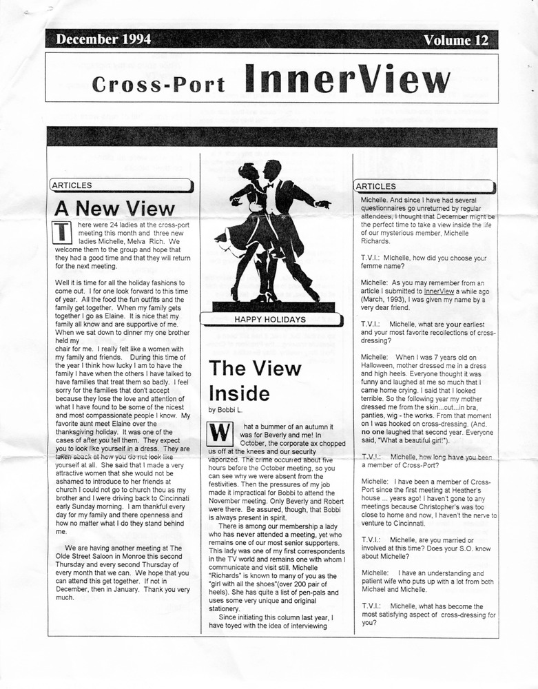 Download the full-sized PDF of Cross-Port InnerView, Vol. 10 No. 12 (December, 1994)