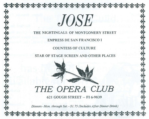 Download the full-sized image of José Sarria at the Opera Club