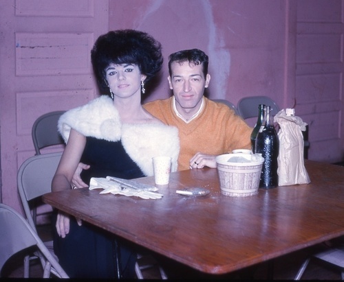 Download the full-sized image of Drag Queen and Man Sitting at a Table (December 1964)