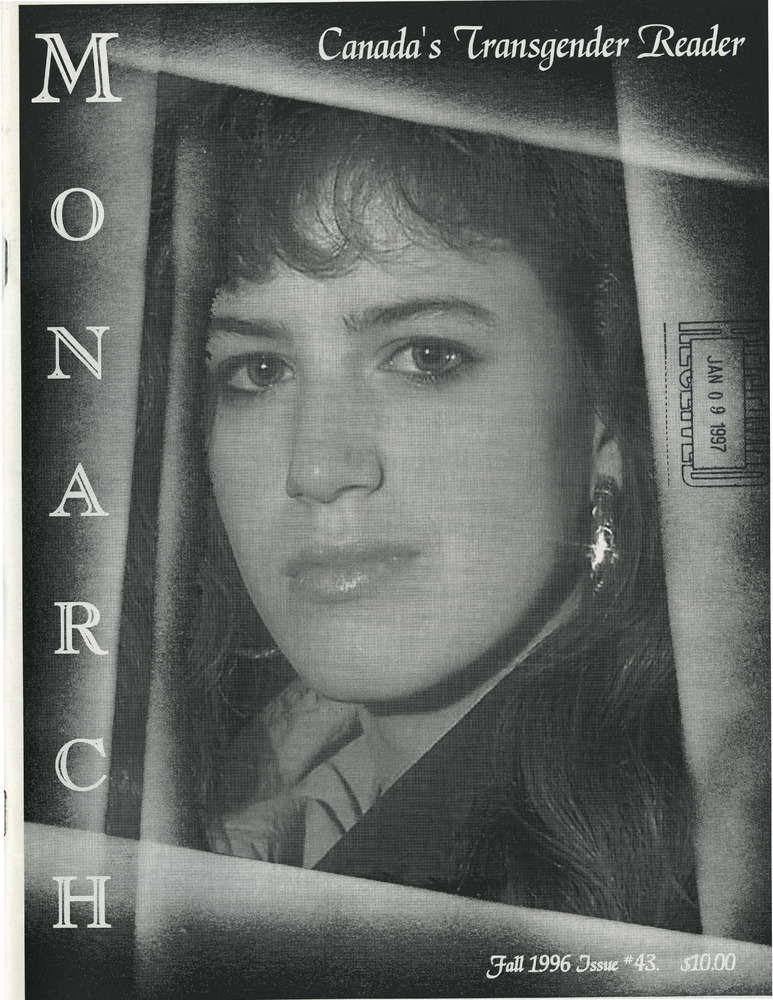Download the full-sized PDF of The Monarch: Canada's Transgender Reader No. 43 (Fall 1996)