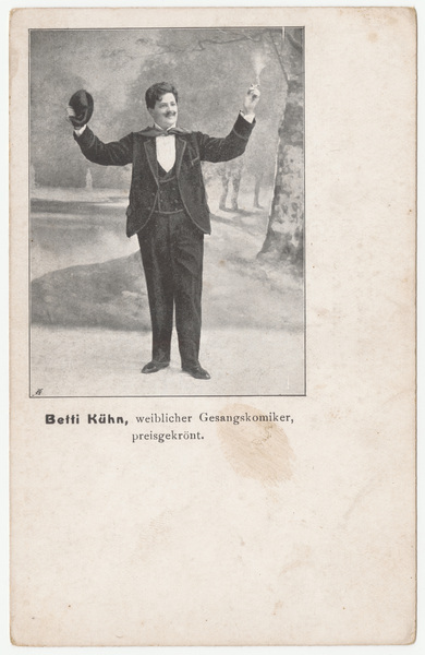 Download the full-sized image of Betti Kuhn, weiblicher Gesangskomiker, preisgekront