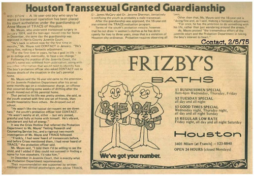 Download the full-sized image of Houston Transsexual Granted Guardianship