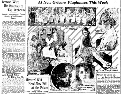 Download the full-sized image of Browne With His Beauties to Top Orpheum