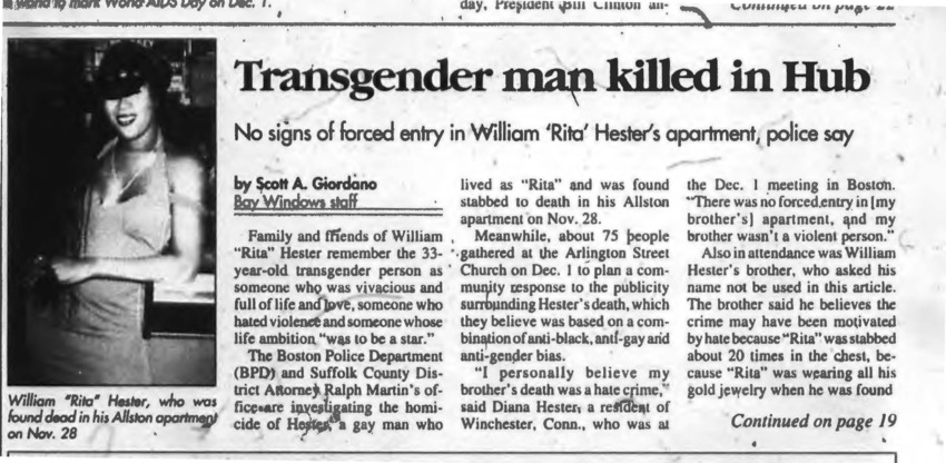 Download the full-sized PDF of Transgender Man killed in Hub