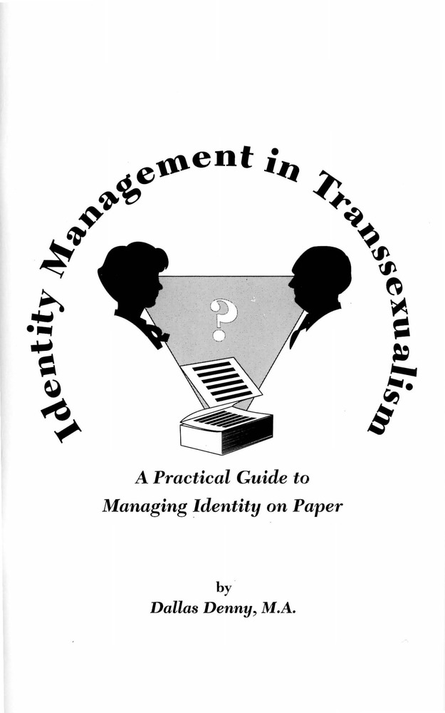 Download the full-sized PDF of Identity Management in Transsexualism: A Practical Guide to Managing Identity on Paper
