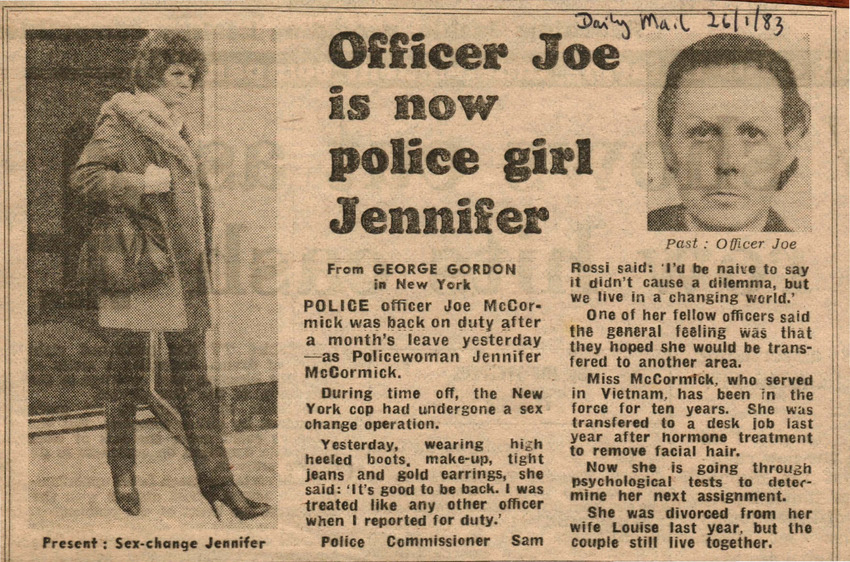 Download the full-sized PDF of Officer Joe is Now Police Girl Jennifer