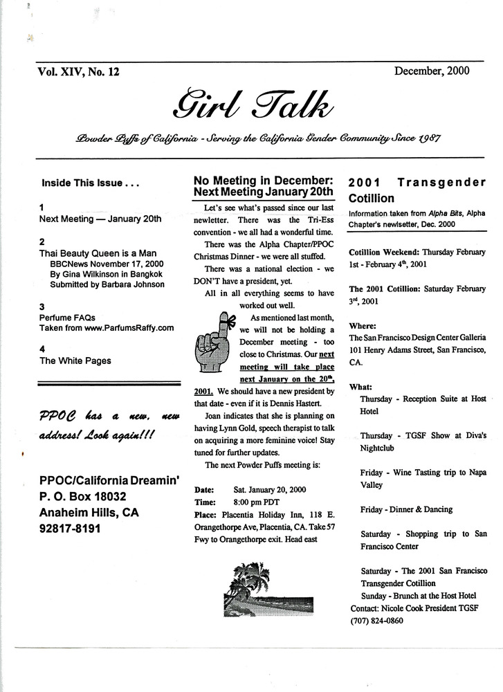 Download the full-sized PDF of Girl Talk, Vol. 14 No. 12 (December, 2000)