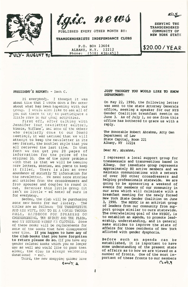Download the full-sized PDF of TGIC News (July-August, 1990)