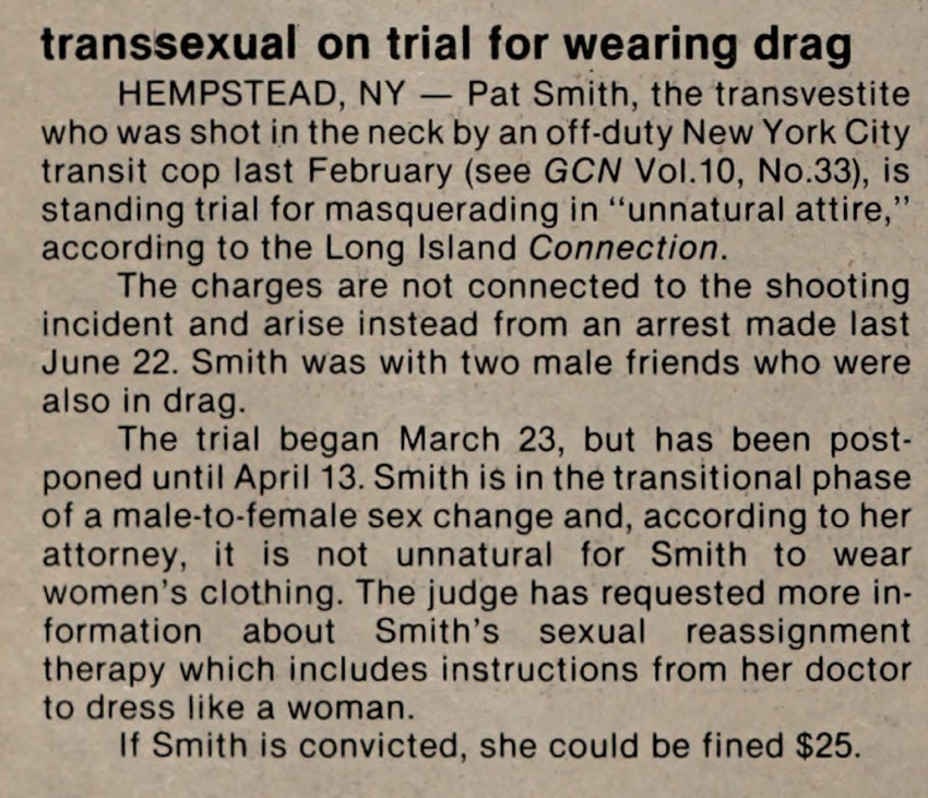 Download the full-sized PDF of transsexual on trial for wearing drag
