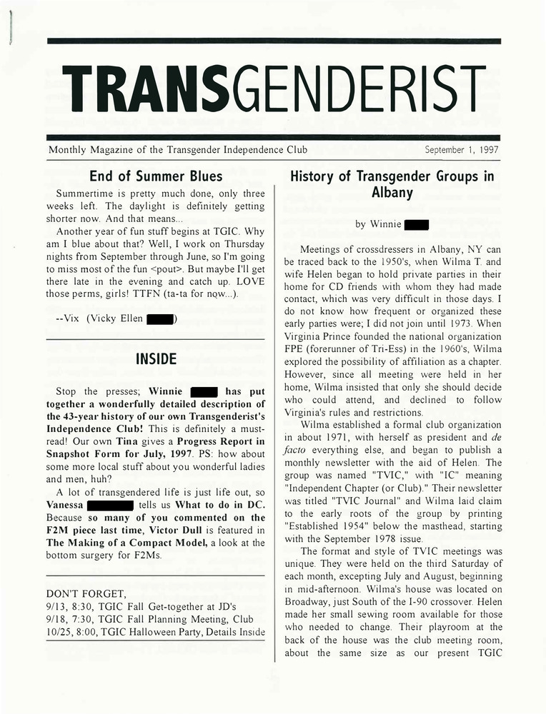 Download the full-sized PDF of The Transgenderist (September 1, 1997)