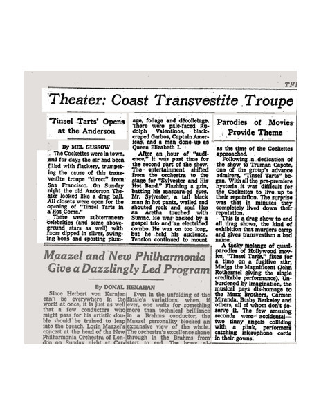 Download the full-sized image of Theater: Coast Transvestite Troupe